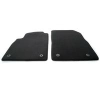 Alfombrillas para Volkswagen Polo y Seat Ibiza (a partir de 2017), de terciopelo, 2 piezas, color negro