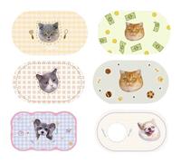 Alfombrillas personalizadas para alimentación de mascotas, mantel individual personalizado para comida y agua para perros y gatos con foto, imagen y nombre de la mascota para suelos, impermeable,