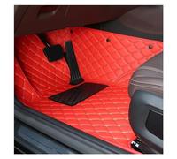 Alfombrillas Protección Todo Clima Alfombrilla Cuero Personalizada con Diamantes Todos Los Modelos para Civic para Fit para CRV para XRV para Accord para Odyssey(1 Front Red Beige)