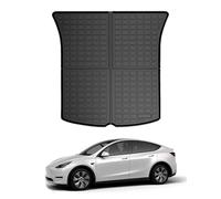 Alfombrillas Protectoras para Bandeja de Maletero para Todo Tipo de Clima, Compatible con Tesla Model Y 2020-2023, Impermeable, Duradero, Inodoro, Flexible, Accesorios TPO Negros