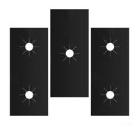 Alfombrillas protectoras para quemadores para cocinas de gas, reutilizables, antideslizantes, 0.3 mm de grosor, aceite para revestimiento a prueba