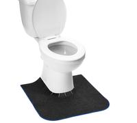 Alfombrillas redondas de entrenamiento para ir al baño para niños, tapetes de entrenamiento de inodoro, alfombras de inodoro lavables en forma de U, tapetes de inodoro para baño (paquete de 4, gris