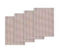 Alfombrillas resistentes al calor, 4 unidades, antiadherentes, accesorios para barbacoa a gas, carbón, parrilla eléctrica, horno seguro hasta 260.0 °C, fácil de limpiar, 40 x 30 cm (marrón 36 x 42 cm)