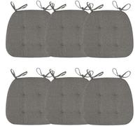 Alfombrillas Reversibles en Forma de U para sillas de Comedor con Lazos - Paquete de 4 Unidades de Colores para sillas de Oficina y Cocina, y una Elegante protección para el Suelo.