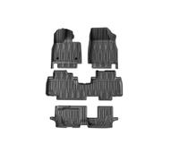 Alfombrillas Todo Tipo Clima Alfombrillas De Coche Completas para BYD para Tang 7 Plazas 2018-2025 2024 Alfombrilla Todo Tipo Clima Revestimiento Maletero Respaldo automóvil Antideslizante(Negro 1)