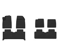 Alfombrillas Todo Tipo Clima Alfombrillas De Coche Completas para BYD para Yuan UP Eco 2024, Alfombrilla Protectora para El Suelo del Coche, Alfombrilla Maletero automóvil Antideslizante(Negro 4)