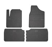 Alfombrillas traseras de goma Volkswagen Sharan I 1995-2010 4 piezas Negro