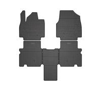 Alfombrillas traseras de goma Kia EV9 desde 2023 4 piezas Negro Frogum elToro