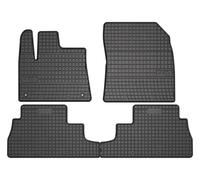 Alfombrillas traseras de goma Opel Combo E desde 2018 4 piezas Negro