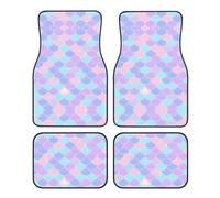 Alfombrillas universales para Coche con Estampado de Sirena, Juego de Cuatro Piezas, Elegantes y duraderas.