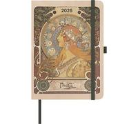 Alfons Mucha 2026 - Buchkalender - Taschenkalender - Kunstkalender - 16x22: ArtDiary
