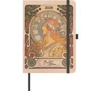 Alfons Mucha 2026 - Buchkalender - Taschenkalender - Kunstkalender - 16x22: ArtDiary