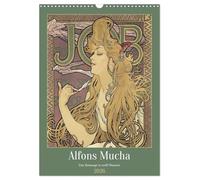 Alfons Mucha - Eine Hommage in zwölf Monaten (Wandkalender 2026 DIN A3 hoch), CALVENDO Monatskalender: Alfons Muchas Plakatkunst: Ein Jahr voller Schönheit und Stil.