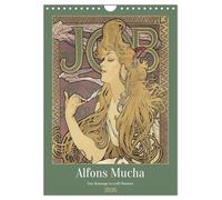 Alfons Mucha - Eine Hommage in zwölf Monaten (Wandkalender 2026 DIN A4 hoch), CALVENDO Monatskalender: Alfons Muchas Plakatkunst: Ein Jahr voller Schönheit und Stil.