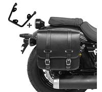 Alforja Bolsa con Soporte Compatible para Kawasaki Vulcan S/Café 15-25 Derecho Reno 17l