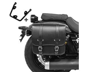 Alforja Bolsa con Soporte Compatible para Kawasaki Vulcan S/Café 15-25 Derecho Reno 17l