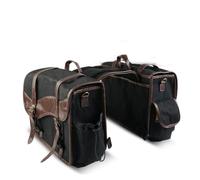 Alforja Bolsa Herramientas Lateral Bolsa Equipaje Bolsas Sillín Alforjas Lona Enceradas para Motocicleta para Suzuki(Negro)