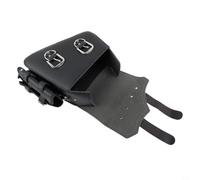 Alforja izquierda de piel sintética para sillín XL 883 1200 48 72 con bolsillo lateral para herramientas, soporte para botellas, fijación rápida, color negro