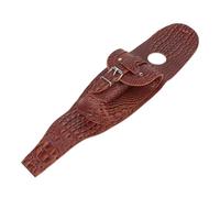 Alforja Moto Bolsa Bolsa De Almacenamiento Universal Motocicletas Cubierta Tanque Combustible PU Almohadilla Panel Babero Con Accesorios Motocicleta(Brown crocodile)