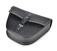 Alforja Motocicleta Universal Motocicleta Bolsa Cuero PU para Hebilla Lateral Perno Sillín Bolsa De Herramientas para Sportster XL883 Cafe Racer XL 883 Bolsas Asiento Moto