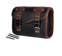 Alforja Motocicleta Vintage Cuero PU Herramienta Viaje Bolsa Asiento Equipaje para Rebel 250 500 1100 300 W400 W650 XL883L SR400(Style 3)