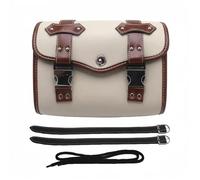 Alforja Motocicleta Vintage Cuero PU Herramienta Viaje Bolsa Asiento Equipaje para Rebel 250 500 1100 300 W400 W650 XL883L SR400(Style 4)