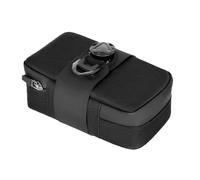 Alforja para bicicleta, bolsa para tija de sillín de ciclismo, estuche de almacenamiento de herramientas, bolsa impermeable debajo del asiento con tira, soporte para asiento trasero, bolsa de