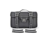 Alforja Universal Retro para Motocicleta Herramienta De Almacenamiento Impermeable Color Negro Y Blanco Bolsa Trasera Moto(Color 2)