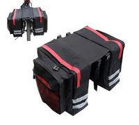 Alforjas Bicicleta, Bolsa Bicicleta Trasera, Bolsa para Bicicleta, Alforjas Dobles Bicicleta, Bicicleta Doble Bolsa, para el Almacenamiento en el Asiento Trasero de la Bicicleta, Rojo