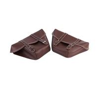 Alforjas Bolsas Compatible Con Para Custom Para Japstyle 1 Par De Bolsas Sillín Lateral Motocicleta PU Herramienta Alforja Bolsa Almacenamiento Motocicletas(Brown)
