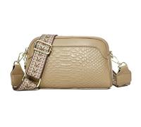 Alforjas carteras para mujer, bolsos pequeños para mujer, bolso de cuero para mujer, bolso de cámara con múltiples bolsillos, correa ancha para teléfonos móviles, carteras, llaves, gafas de sol, caqui