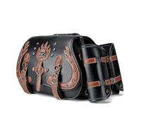 Alforjas Moto para Suzuki Lets 2012-2018, Bolsas Laterales para Motocicleta Vintage, Alforjas Moto Impermeables Bolsas, para Viajes y Uso Diario,E