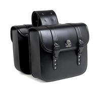 Alforjas Moto para Suzuki Lets 2012-2018, Bolsas Laterales para Motocicleta Vintage, Alforjas Moto Impermeables Bolsas, para Viajes y Uso Diario,B