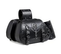 Alforjas Moto para Yamaha Tmax530 Tmax 530 TMax 530, Bolsa de Moto Vintage en Cuero, Alforja Lateral Moto Impermeable, con Porta Vaso, Ideal para Viajes y Uso Diario,A