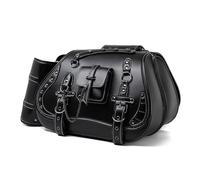 Alforjas Moto para Yamaha Xmax 300 MT15 MT15 MT125 MT125, Bolsa de Moto Vintage en Cuero, Alforja Lateral Moto Impermeable, con Porta Vaso, Ideal para Viajes y Uso Diario,D