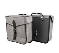 Alforjas negras retro Sporfabric para bicicleta ( Gris / 20 L )