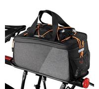 Alforjas para sillín de bicicleta, 6 L, gran capacidad, impermeables, portaequipajes, de almacenamiento resistente a la intemperie, kit de reparación de hardware duradero para teléfono móvil