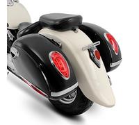 Alforjas rigidas Alabama 33l Compatible para Honda Shadow 750 Black Spirit, Rebel CMX 500