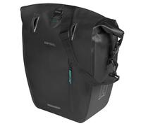 Alforjas traseras laterales para bicicleta Basil Rivo impermeables 25-31L negras