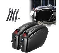 Alforjas Universales para Motocicleta, Baúles Laterales, Equipaje, Depósito, Maleta Rígida para Vstat 1100 250 950 650 Royal Star con Luz Trasera