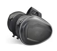 Alforjass Moto Bolsa De Almacenamiento Lateral Universal para Sillín De Motocicleta 2 Unidades para Casco De Motocicleta Bolsa Asiento Motocicleta(PU and Plastic)