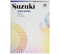 Alfred 00 - 30725 Suzuki Violin School Violín voz & CD de Volume 4 - Music Book
