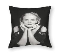 Alfred Cheney Johnston - Blonde Ziegfeld Girl Smoking Cigarette Glamorous Roaring 192s Vintage - 17 x 22 pulgadas, impresión artística, 1 funda de almohada de poliéster y núcleo de almohada, estilo