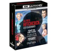 Alfred Hitchcock, les classiques : Fenêtre sur cour + Sueurs froides + Psychose + Les Oiseaux [Francia] [Blu-ray]