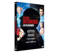 Alfred Hitchcock, les classiques : Fenêtre sur cour + Sueurs froides + Psychose + Les Oiseaux [Francia] [DVD]