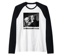Alfred Hitchcock Maestro del Suspenso Psycho Director de Cine Camiseta Manga Raglan