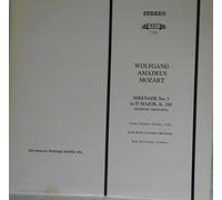 Alfred Staar - Wolfgang Amadeus Mozart: Serenade No. 7 in D Major, K. 250 (Haffner Serenade) Georg Friedrich Hendel, Violin; Saar Radio Chamber Orchestra; Karl Ristenpart, Conductor