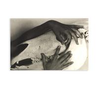 Alfred Stieglitz - Georgia O'keeffe - Manos y cráneo de caballo 1931 en lienzo y arte de pared, impresión moderna para dormitorio familiar, sin marco, 24 x 3 pulgadas