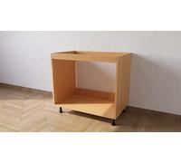 Alfredo Calandrelli Mueble para fregadero empotrado sin puertas, color haya, medidas 90 x 55 x 72, grosor 18 mm