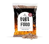 ALFRESCO CHEF - Gránulos de madera pura para hornos de pizza y parrillas de pellets de exterior, fácil de encender, 9 kg, roble, marrón, 51,79 x 35,79 x 13,5 cm